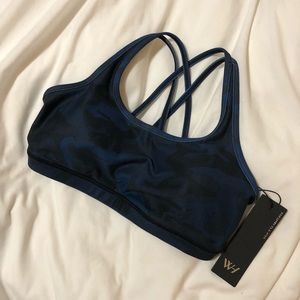 WITH Navy Camo Sports Bra